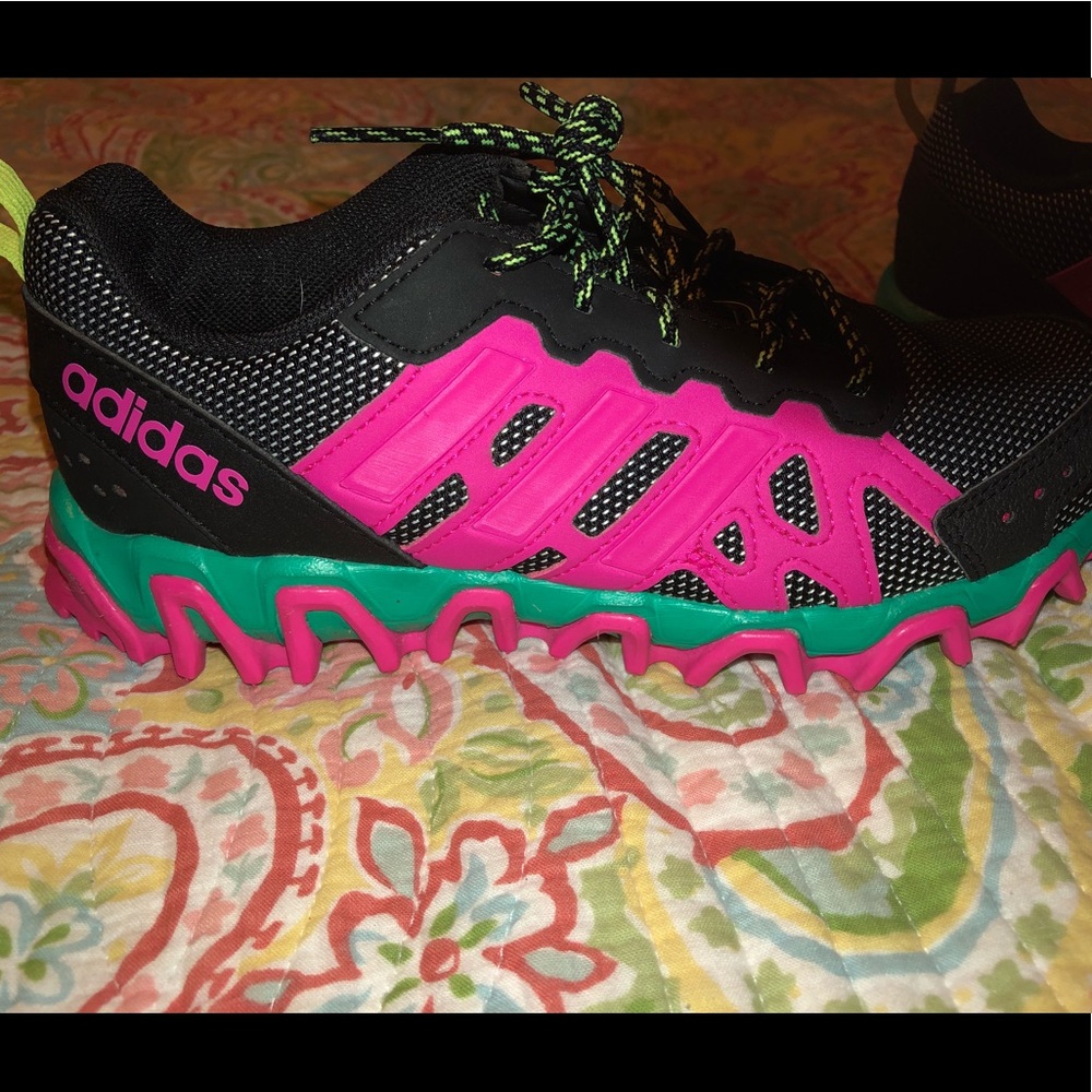 ADIDAS shoes! Pink, Teal, Yellow, Black